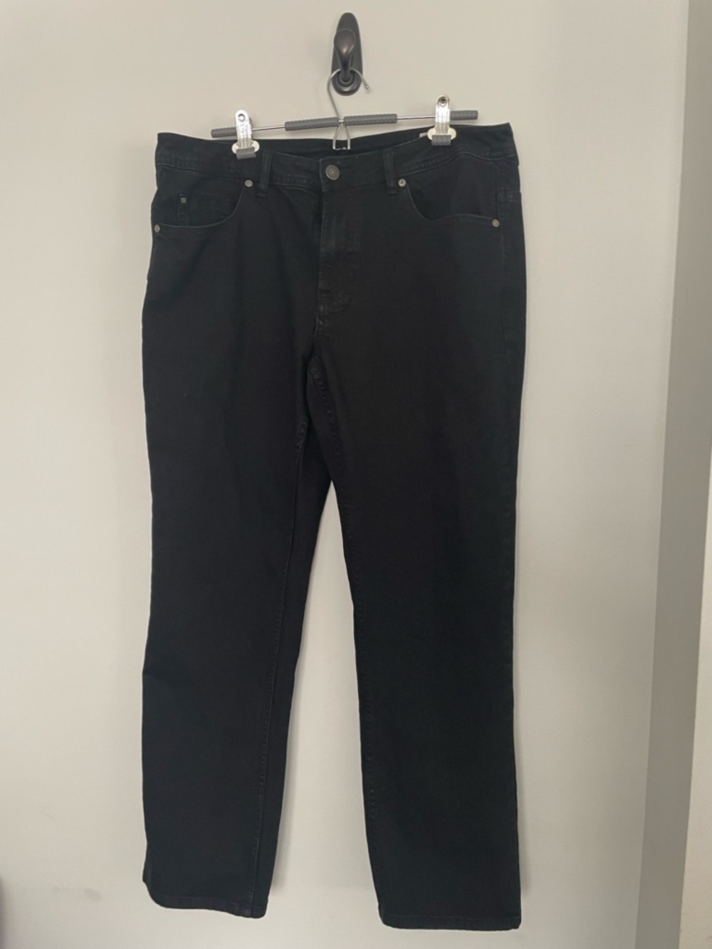 Buffalo David Bitton Black Straight Leg Jeans